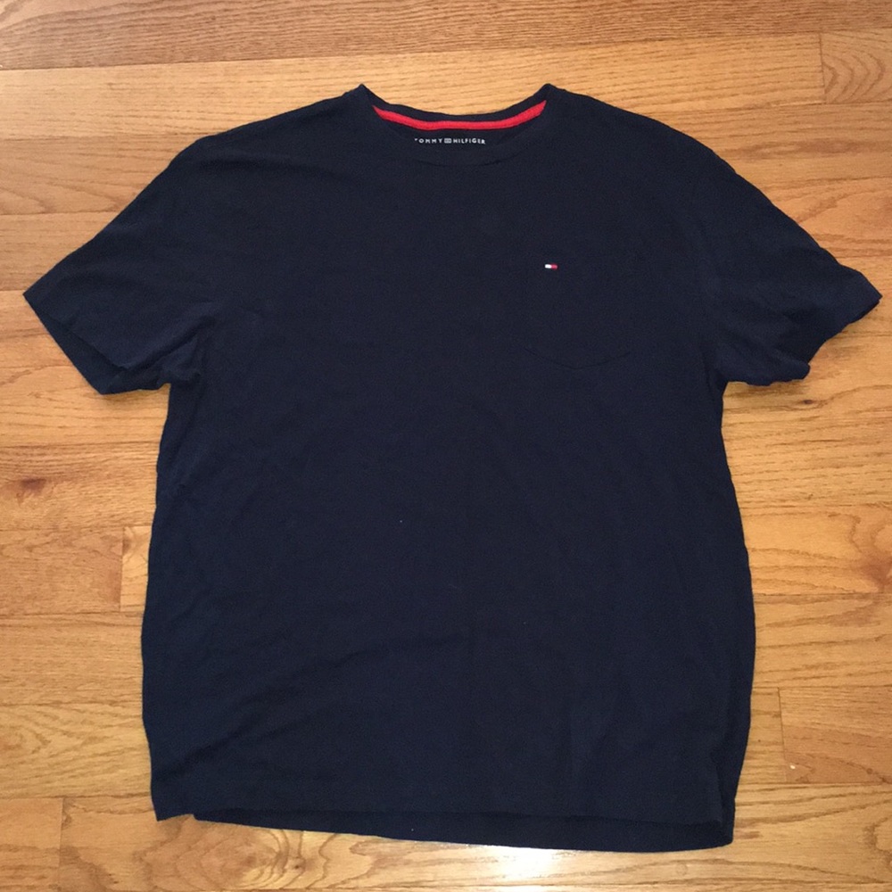 Tommy Hilfiger Crew Neck Shirt With Chest Pocket